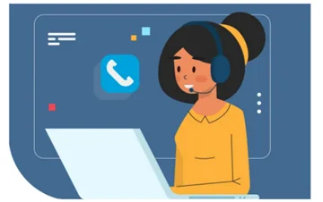 Online support illustration